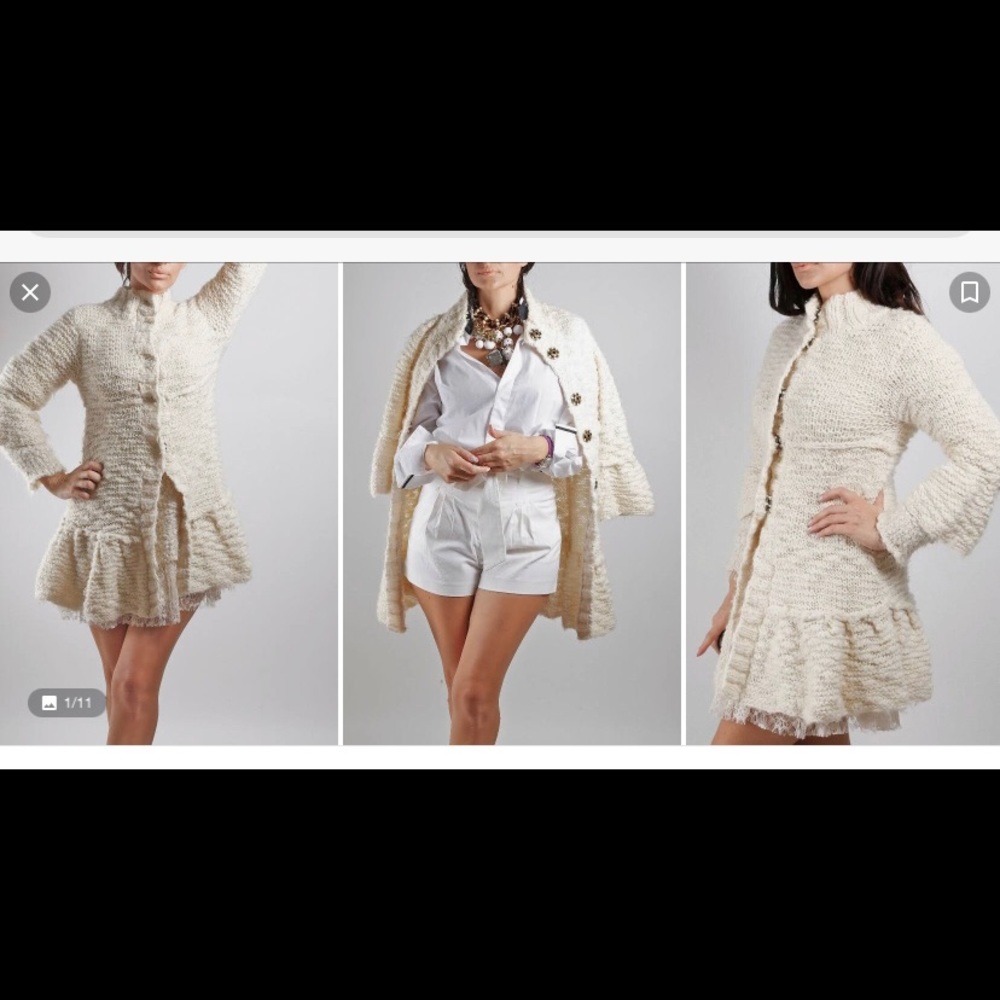 Free People ruffled cardi
